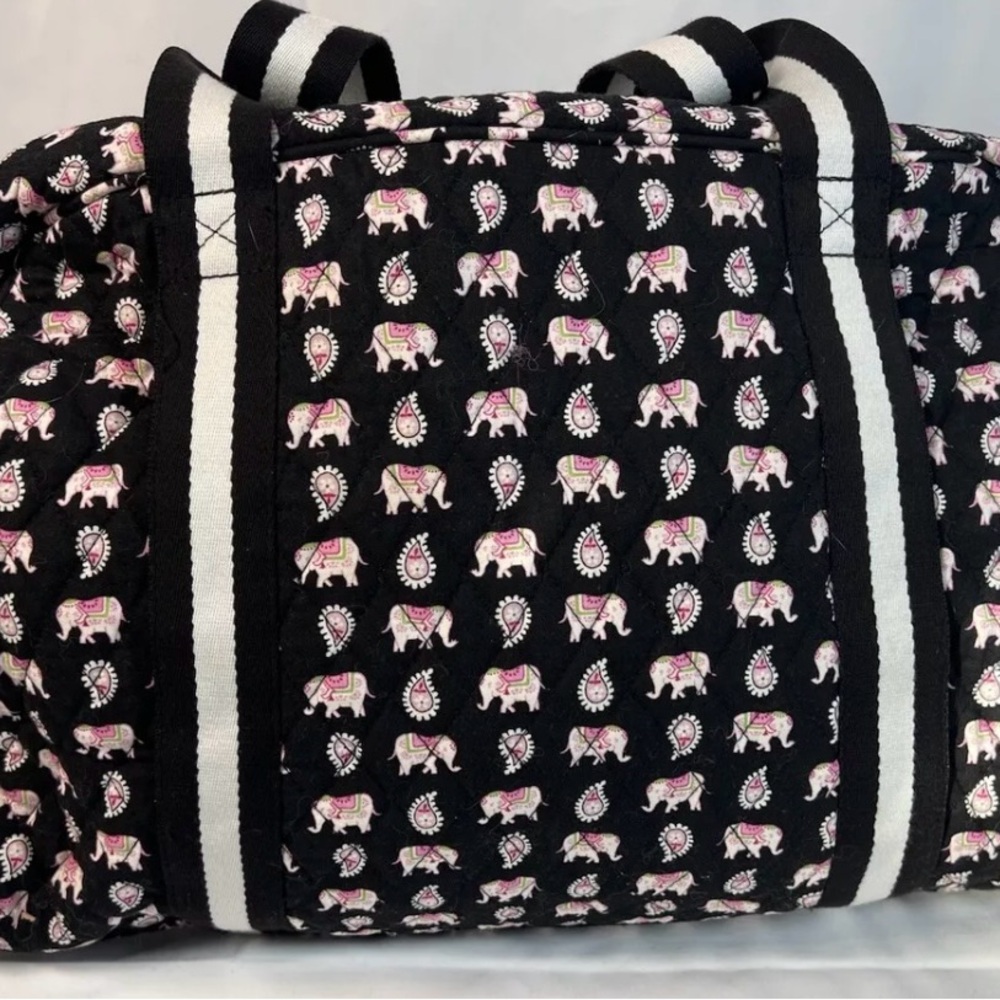 VERA BRADLEY PINK ELEPHANTS SPORT DUFFEL